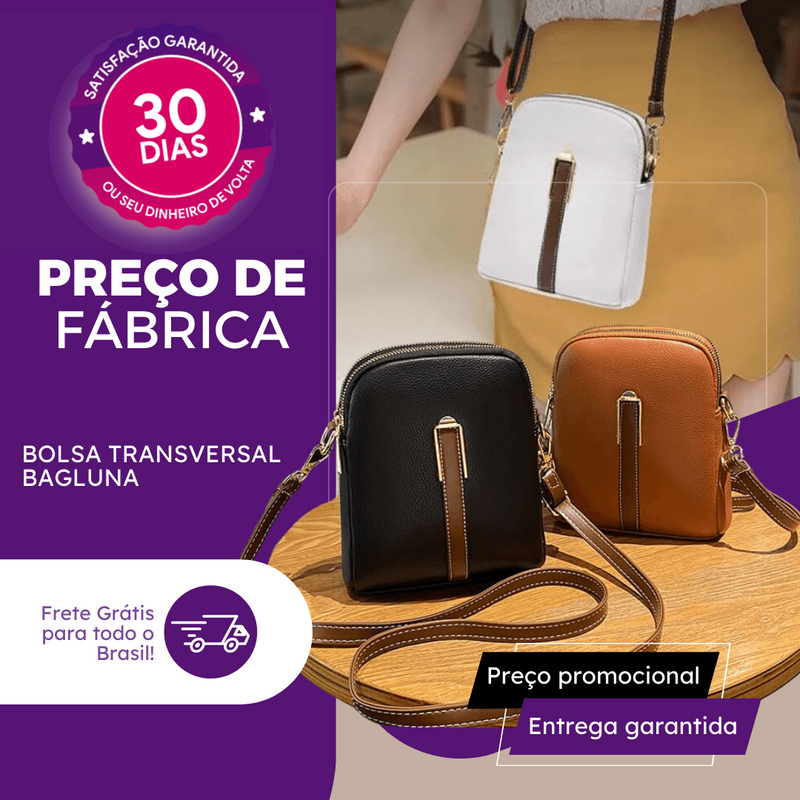 Frete Grátis | Bolsa Transversal BagLuna® + Brinde