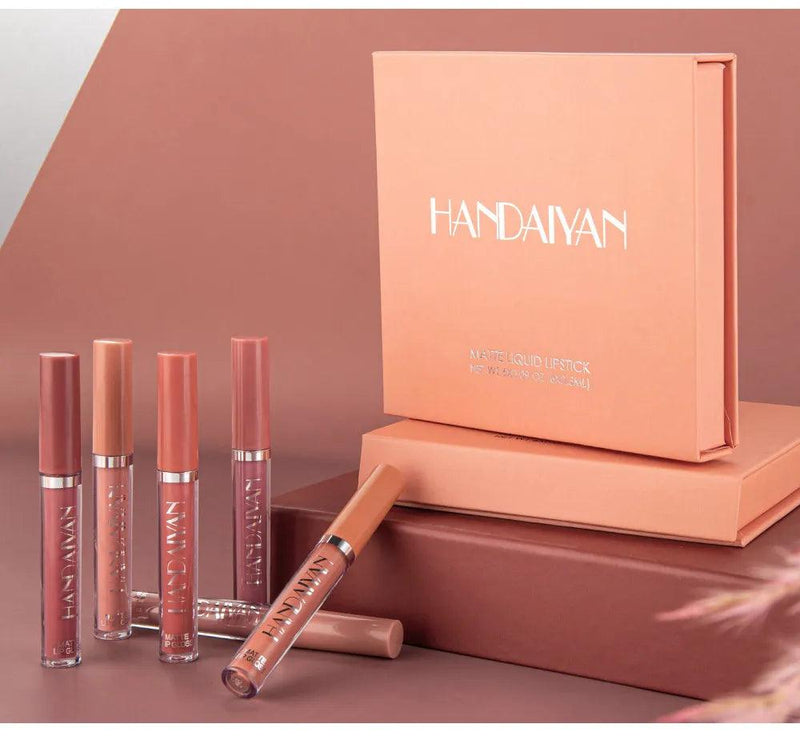 Kit de Batons Handaiyan - Ultra Matte | Oferta Válida Apenas Hoje (6 tons) - Loja Elegance